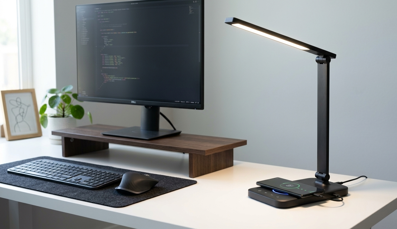 Wireless Charging Desk Lamp